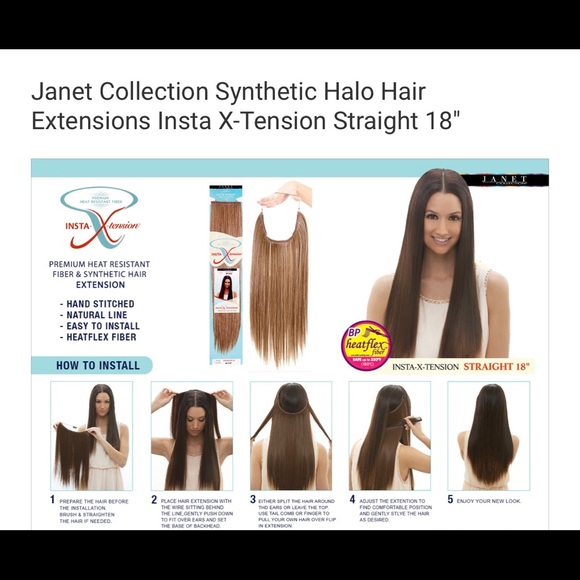 *NEW* HALO HAIR EXTENSION SYNTHETIC 18" - Picture 4 of 4